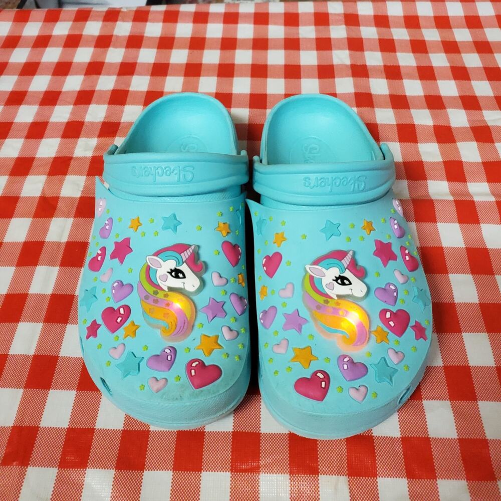 Skechers Foamies Girls Foamies Heart Charmer-Unicorn Delight Clog crocs size 3